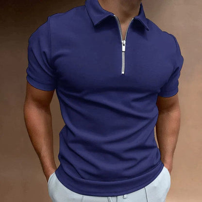 Justian - High Quality Polo Shirt with Zipper