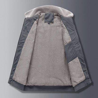 Isaac Regular Fit Corduroy Jacket | Zipper Front Jacket