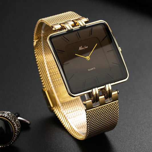 Alice Bracelet Watch | Square Face, Mesh Band Watch