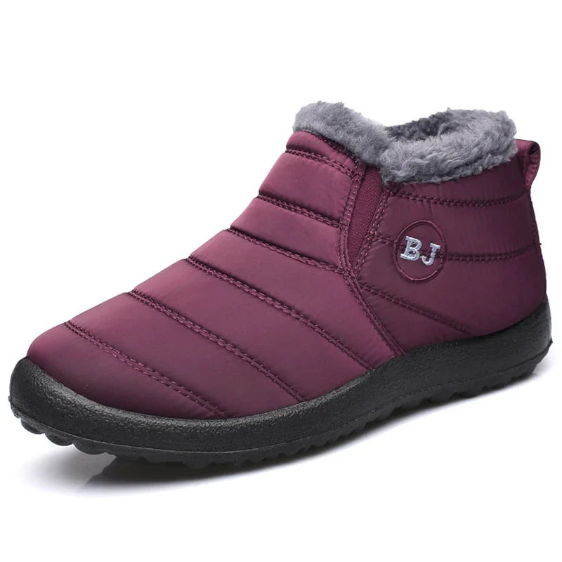 Ankle boots – water-repellent quilted – slip-on – warm lined interior