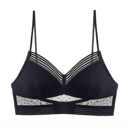 Women's Bra – Seamless Fit – Mesh Details – Breathable Light Support – Open Back