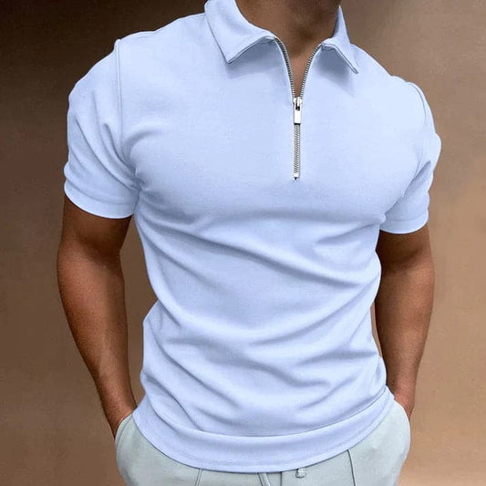 Justian - High Quality Polo Shirt with Zipper