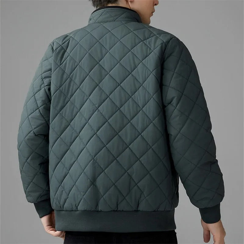 Lucas Relaxed Fit Quilted Jacket | Stand-Up Collar Jacket