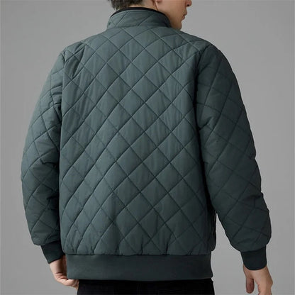 Lucas Relaxed Fit Quilted Jacket | Stand-Up Collar Jacket
