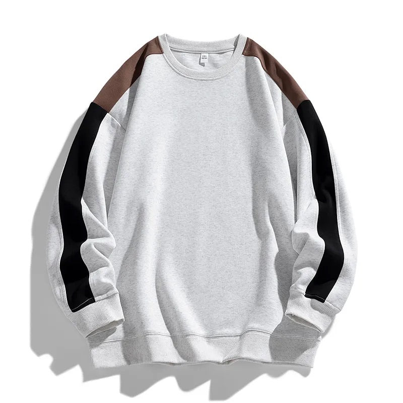 Edward Relaxed Crewneck Sweater | Color Block Crewneck Sweater