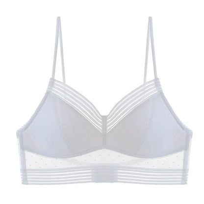 Women's Bra – Seamless Fit – Mesh Details – Breathable Light Support – Open Back