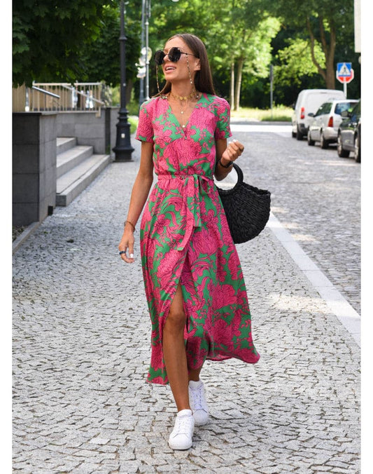 Franka - Beautiful, Colorful, Wide Dress