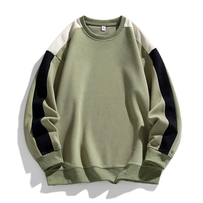 Edward Relaxed Crewneck Sweater | Color Block Crewneck Sweater