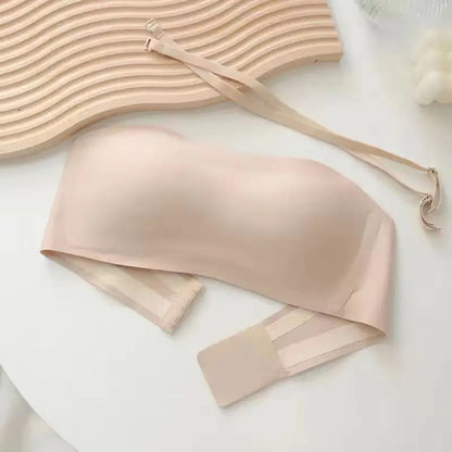 Women's Tube Bra – Seamless Fit – Wireless Push-Up Support – Breathable Comfort