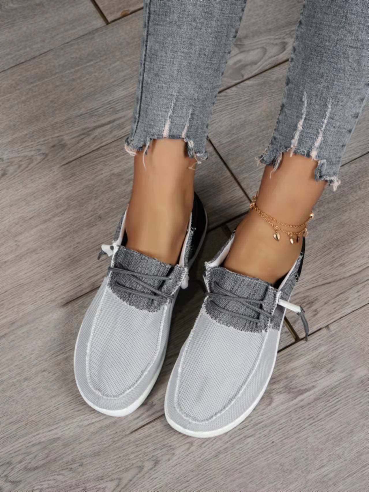 Women's Slip-On Shoes – Comfortable Mesh – Padded Sole – Relaxed Fit