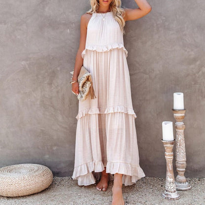 Emmy - Elegant Sleeveless Maxi Dress with Ruffles