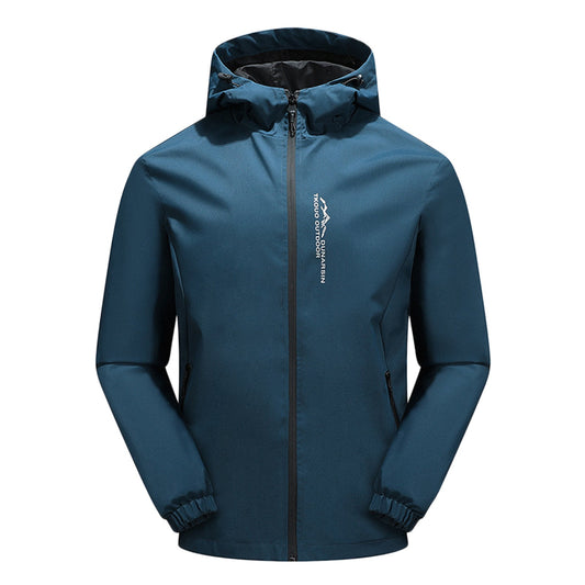 Men's Softshell Jacket – Regular Fit – Windproof Water-Repellent – Hood Zipper