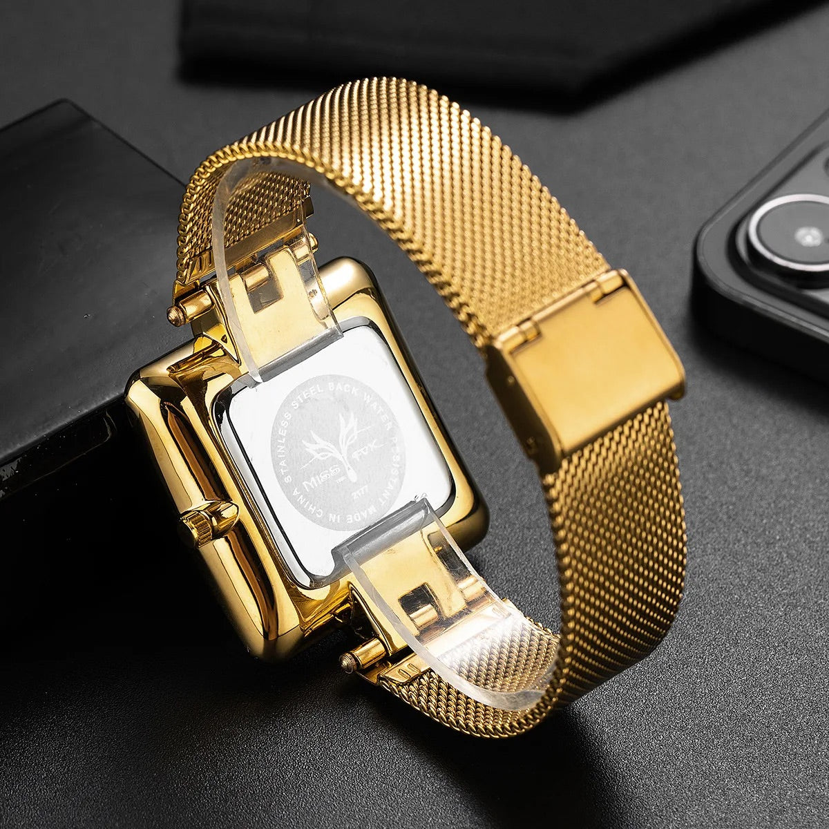 Alice Bracelet Watch | Square Face, Mesh Band Watch