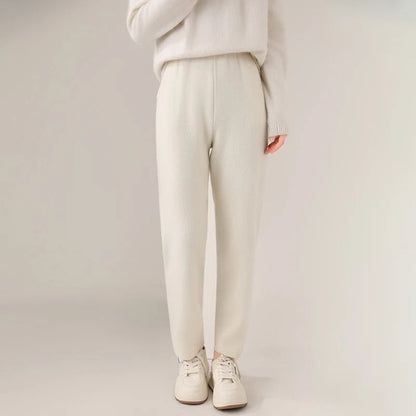 Emma Relaxed Fit Pants | Ankle-Length, Elastic Waist Pants