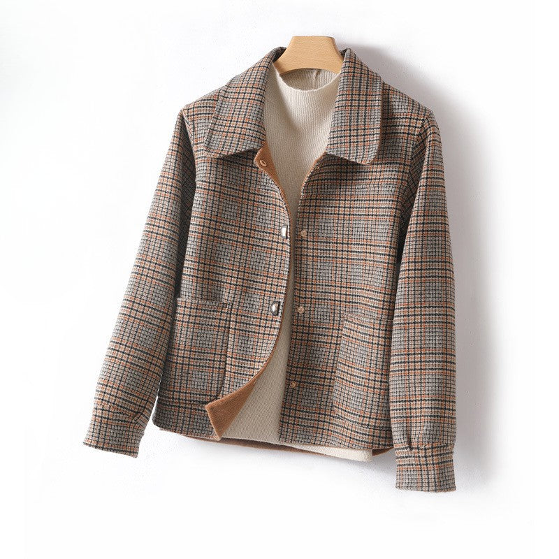 Aurora Wool Relaxed Fit Jacket | Collared, Button Front Jacket