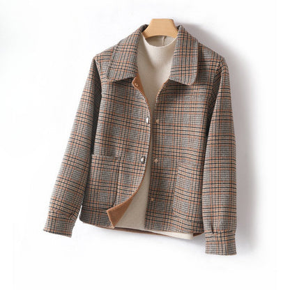 Aurora Wool Relaxed Fit Jacket | Collared, Button Front Jacket