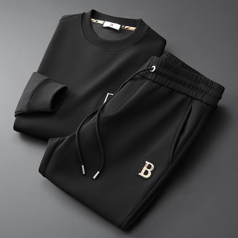 Antonio Fleece Relaxed Fit Two-Piece Set | Crewneck Two-Piece Set