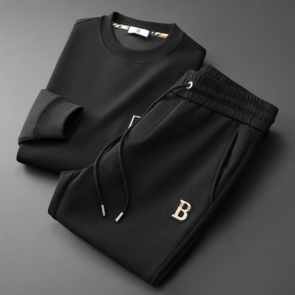 Antonio Fleece Relaxed Fit Two-Piece Set | Crewneck Two-Piece Set