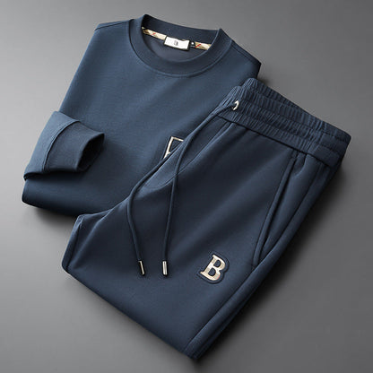 Antonio Fleece Relaxed Fit Two-Piece Set | Crewneck Two-Piece Set