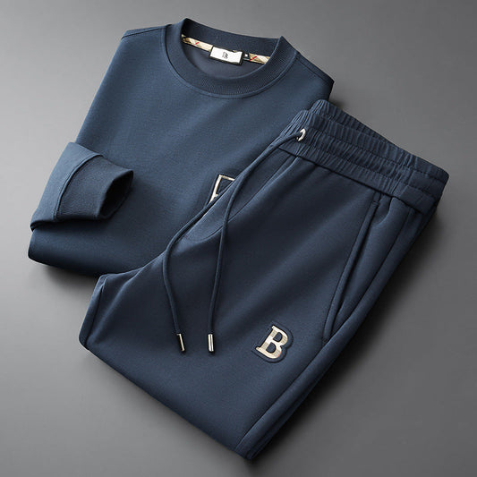 Antonio Fleece Relaxed Fit Two-Piece Set | Crewneck Two-Piece Set