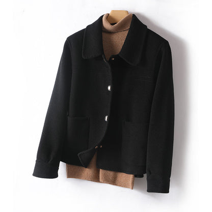 Aurora Wool Relaxed Fit Jacket | Collared, Button Front Jacket