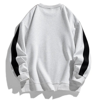 Edward Relaxed Crewneck Sweater | Color Block Crewneck Sweater