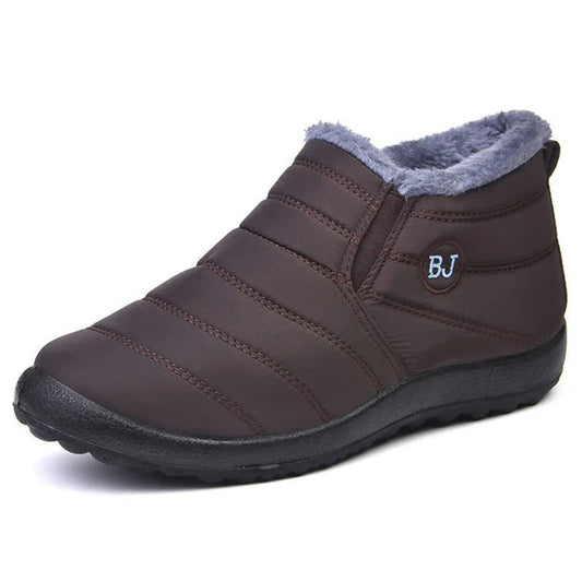 Ankle boots – water-repellent quilted – slip-on – warm lined interior