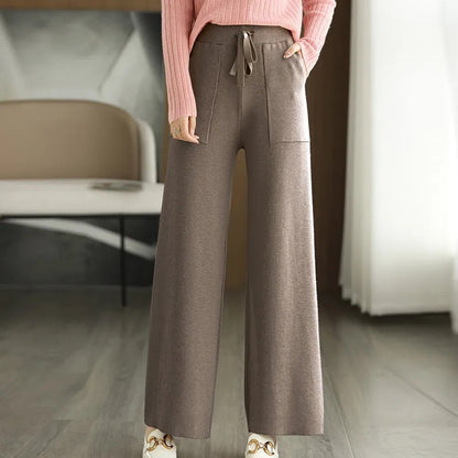 Aurora Wide Leg Pants | Full-Length, Patch Pockets Wide Leg Pants