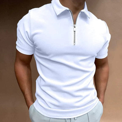 Justian - High Quality Polo Shirt with Zipper