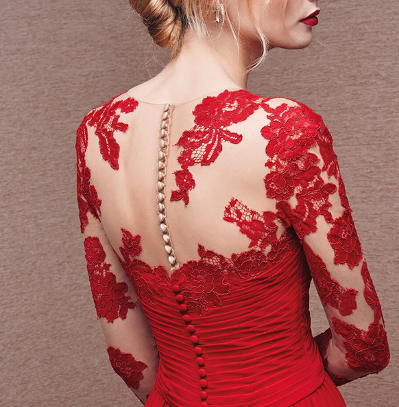 Dress for Women – Elegant Maxi Length – Lace Top – Ruched Waist – Long Sleeves