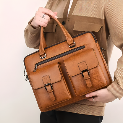 Logan Leather Messenger Bag | Detachable Strap Messenger Bag
