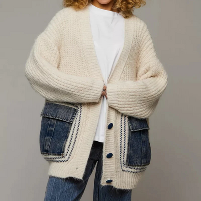 Ginevra Oversized Cardigan | Chunky Knit, Button Front Cardigan