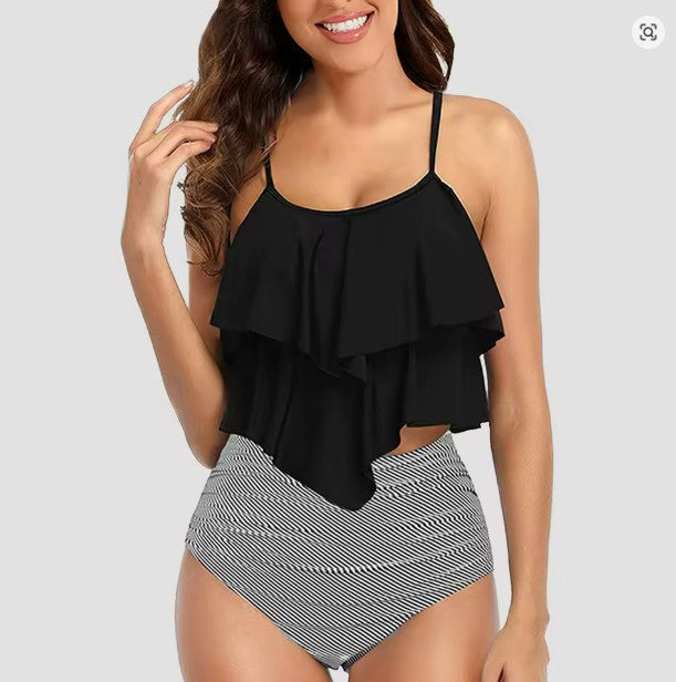 Women's Tankini Set – Flattering Empire Waist – Comfortable Fit – Soft Breathable Fabric