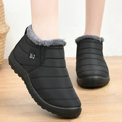 Ankle boots – water-repellent quilted – slip-on – warm lined interior
