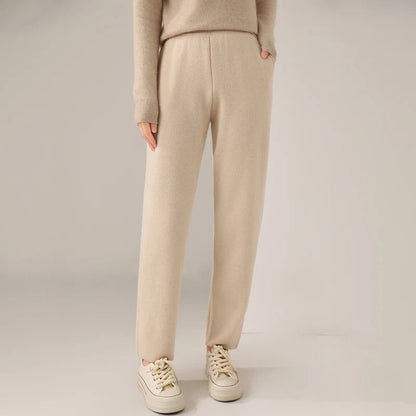 Emma Relaxed Fit Pants | Ankle-Length, Elastic Waist Pants