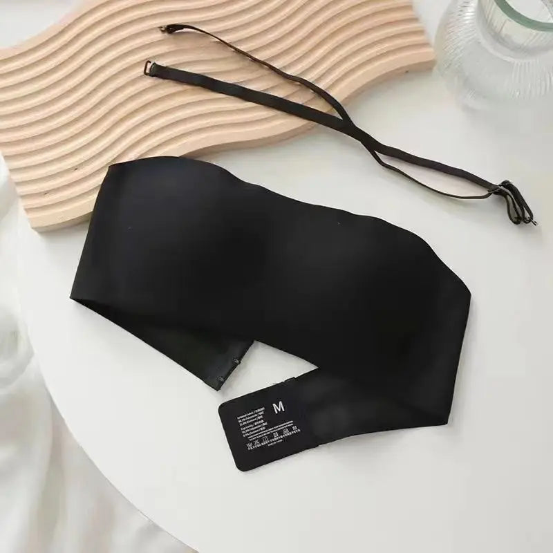 Women's Tube Bra – Seamless Fit – Wireless Push-Up Support – Breathable Comfort