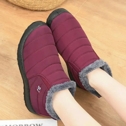 Ankle boots – water-repellent quilted – slip-on – warm lined interior