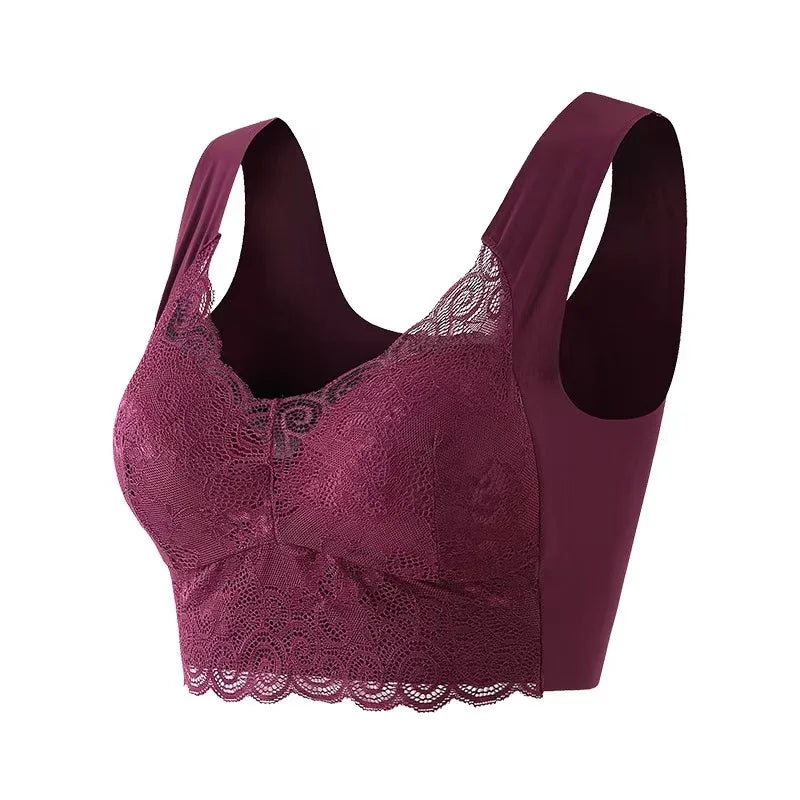 Women's Bra – Seamless Fit – Lace – Wireless Support – Full Coverage and Lift