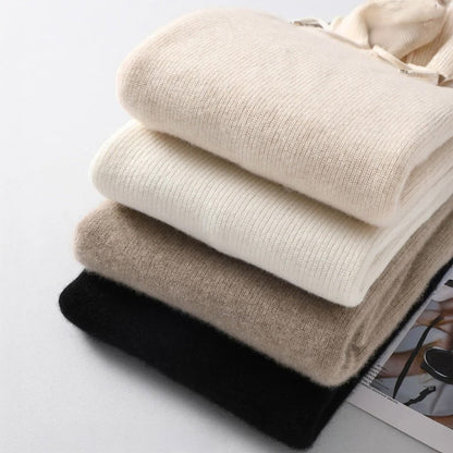 Silvia Relaxed Fit Hoodie | Ribbed Drawstring Hoodie