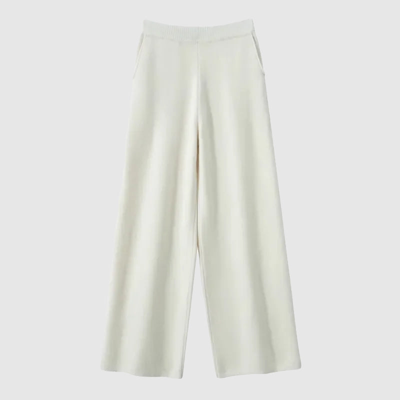 Eleonora Relaxed Wide-Leg Pants | Elastic Waist Wide-Leg Pants