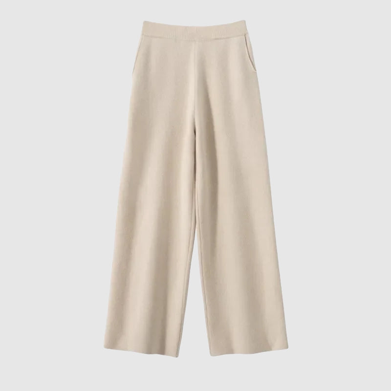 Eleonora Relaxed Wide-Leg Pants | Elastic Waist Wide-Leg Pants