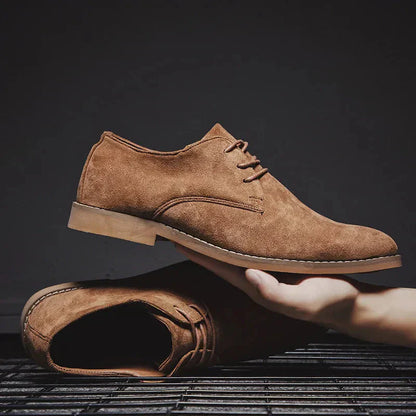 Men's Dress Shoes – Streamlined Fit – Luxurious Fabric – Front Lacing