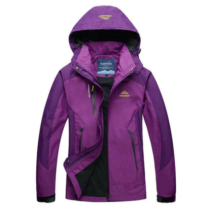 Women's Rain Jacket – Waterproof – Medium Fit – Hood – Zipper Pockets
