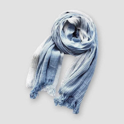 Veronica Long Scarf | Striped Fringe Scarf