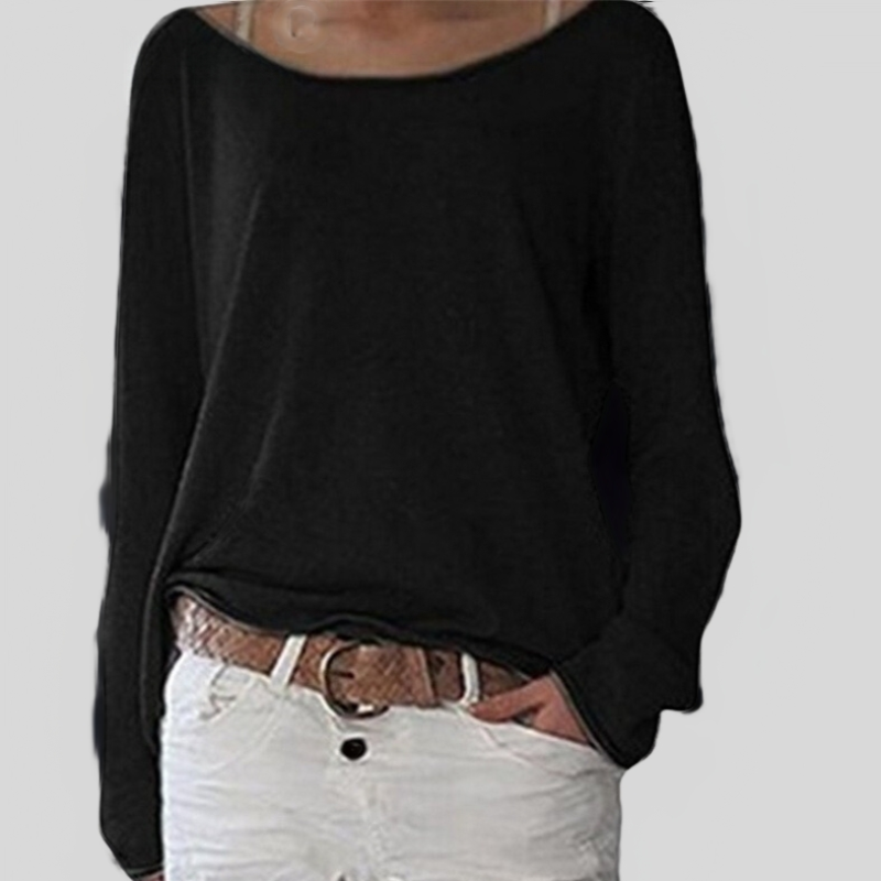 Dame Genser – Oversized Passform – Myk Lett Strikk – Off-Shoulder Hals