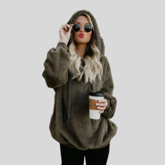 Dame Hettegenser - Oversized Passform - Myk og Behagelig - Langermet Casual