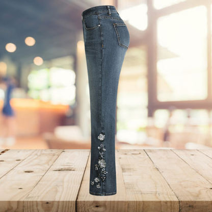 Women's Jeans - High Waist - Straight Fit - Comfortable Denim