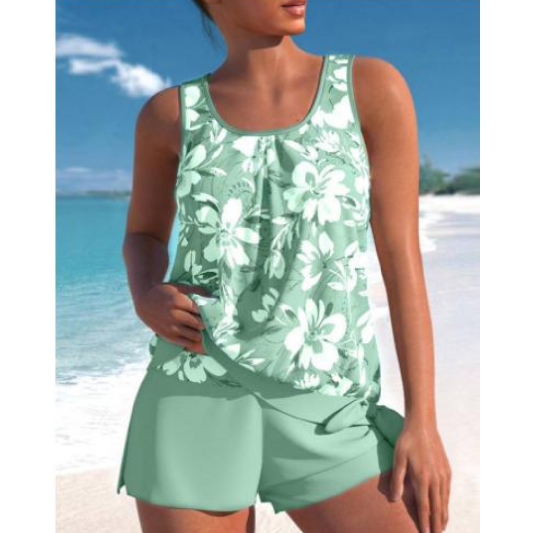 Women's Tankini Set – Relaxed Fit – Breathable Fabric – Flattering Cut