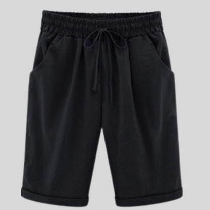 Herreshorts - Komfortabel Passform - Elastisk Linning med Snøring - Pustende Bomull