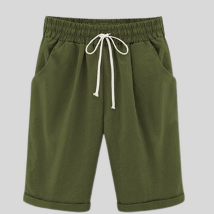 Herreshorts - Komfortabel Passform - Elastisk Linning med Snøring - Pustende Bomull